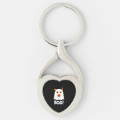 Halloween Dog Boo Sleutelhanger (Voorkant)