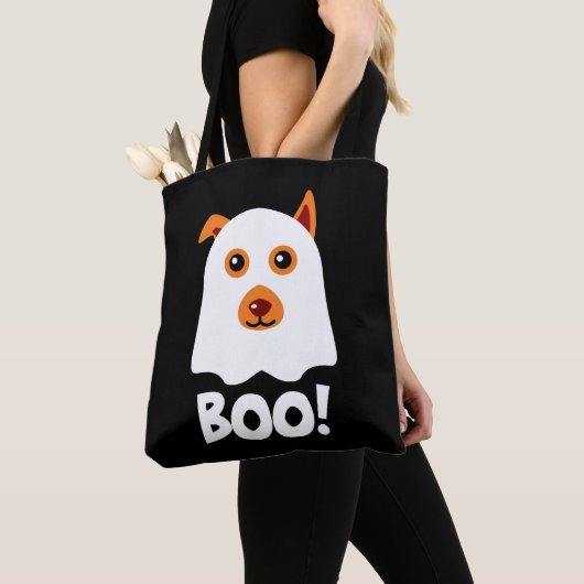 Halloween Dog Boo Tote Bag (Dichtbij)