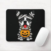 Halloween Dog Boston Terrier Mummy Costume Men Wom Muismat (Met muis)