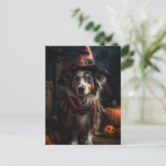 Halloween Dog Briefkaart (Staand voorkant)