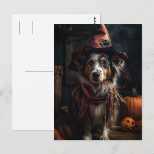 Halloween Dog Briefkaart (Voorkant / Achterkant)