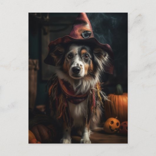 Halloween Dog Briefkaart (Voorkant)