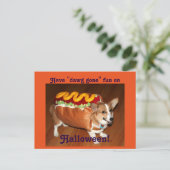Halloween Dog Briefkaart (Staand voorkant)
