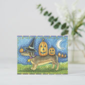 Halloween Dog Briefkaart (Staand voorkant)