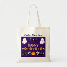 Halloween Dog Canvas tas - Personaliseer