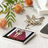 Halloween Dog en geen behandelingen Sleutelhanger (Zijkant)