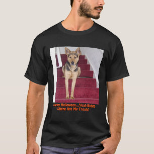 Halloween Dog en geen behandelingen T-shirt