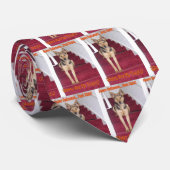 Halloween Dog en No Trees Necktie Stropdas (Opgerold)