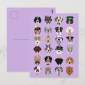 Halloween Dog Faces Briefkaart (Voorkant / Achterkant)