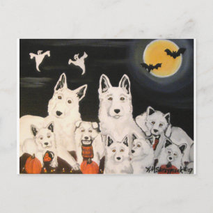 Halloween Dog Family Briefkaart