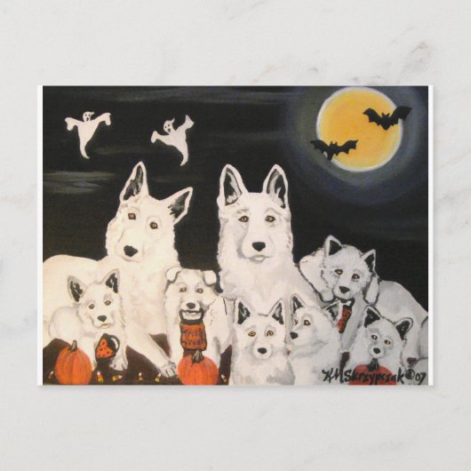 Halloween Dog Family Briefkaart (Voorkant)