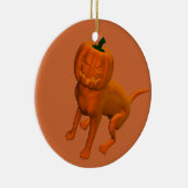 Halloween Dog Keramisch Ornament (Rechts)