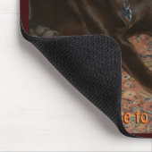 Halloween Dog met zoete tand Muismat (Hoek)