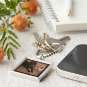 Halloween Dog met zoete tand Sleutelhanger (Zijkant)