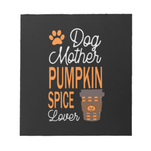 Halloween Dog Moeder en Pomkin Spice Birthday Notitieblok