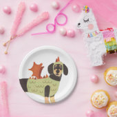 Halloween Dog Paper-Borden Papieren Bordje (Feest)