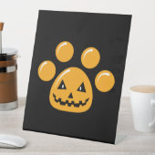 Halloween Dog Paw Reclamebord Met Voetstuk (Insitu)
