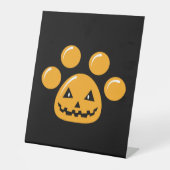 Halloween Dog Paw Reclamebord Met Voetstuk (Voorkant)