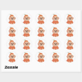 Halloween Dog Ronde Sticker (Vel)