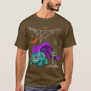 Halloween Dog Scary Zombie Matching Hondenliefhebb T-shirt