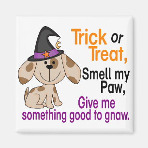 Halloween Dog Smell My Paw 1 Magneet