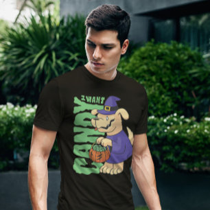 Halloween Dog Snoep Quote T-shirt