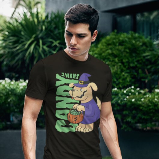 Halloween Dog Snoep Quote T-shirt