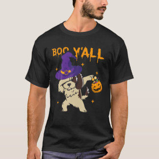 Halloween Dog Witch Pet Dabbing Pumpkins Animals L T-shirt