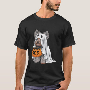 Halloween Dog Yorkshire Terrier Schattige spookkos T-shirt