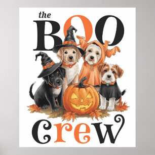 Halloween Dogs Art Poster