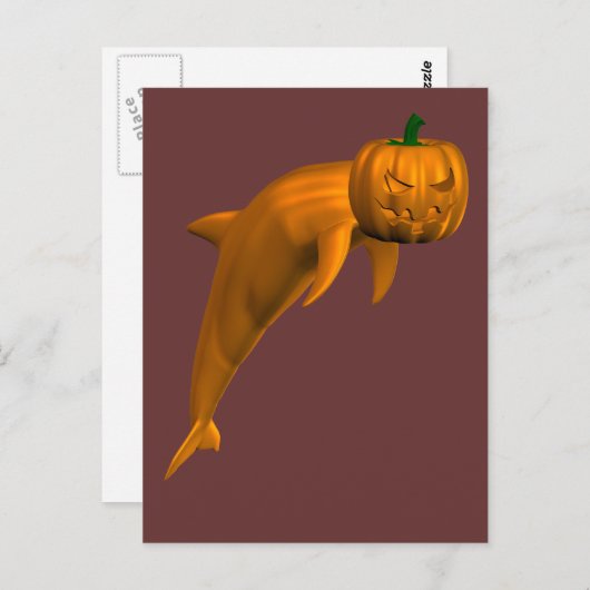 Halloween Dolphin Briefkaart (Voorkant / Achterkant)