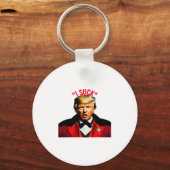 Halloween Donald Grappig Anti-Politiek Sleutelhanger (Voorkant)