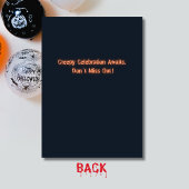 Halloween Donker Gloeiend Pompoen Verjaardagsfeest Kaart