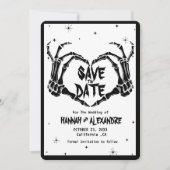 Halloween Donker Moody Gotische Bruiloft Save The Date (Voorkant)