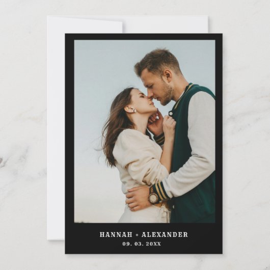 Halloween Donker Moody Gotische Bruiloft Save The Date (Achterkant)