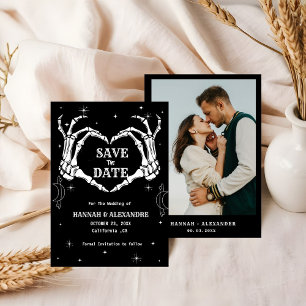 Halloween Donker Moody Gotische Bruiloft Save The Date