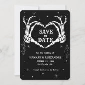 Halloween Donker Moody Gotische Bruiloft Save The Date (Voorkant)