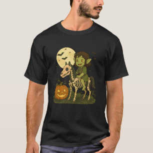 Halloween Donkere Elf Goblin Troll Jongen Die op P T-shirt