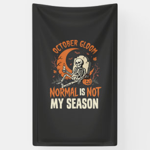 Halloween Donkere Humor Skelet Sfeer Spandoek