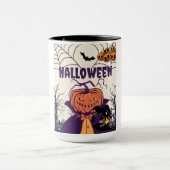 Halloween - donkere pompoen en tovenaar mok (Midden)