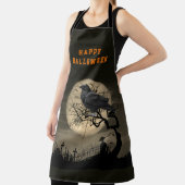Halloween Donkere Raaf Gotisch  Schort (Insitu)