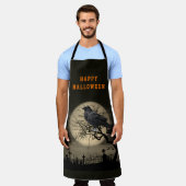 Halloween Donkere Raaf Gotisch  Schort (Gedragen)
