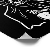 Halloween Dont Fear Reefer Grim Reaper Funny Costu Poster (Hoek)