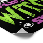 Halloween Dont Make Me Flip Witch Switch Grappige Poster (Hoek)