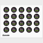 Halloween Dont Make Me Flip Witch Switch Grappige  Ronde Sticker (Vel)