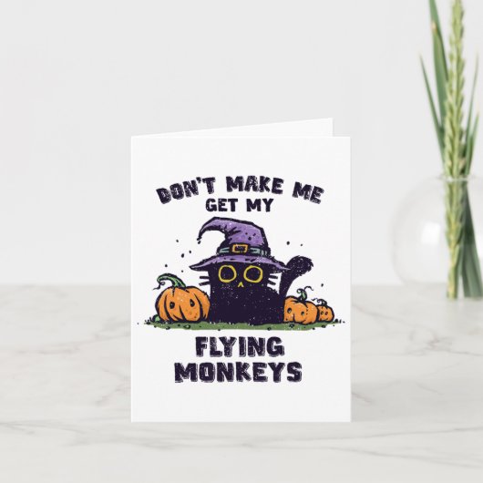 Halloween - Don't Make Me Get My Flying Mon Kaart (Voorkant)