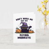 Halloween - Don't Make Me Get My Flying Mon Kaart (Gele Bloem)