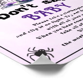 Halloween "Don't Say Baby" Baby shower spel Poster (Hoek)