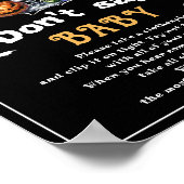 Halloween "Don't Say Baby" Baby shower spel Poster (Hoek)