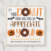 Halloween Donut Gift Label (Voorkant)